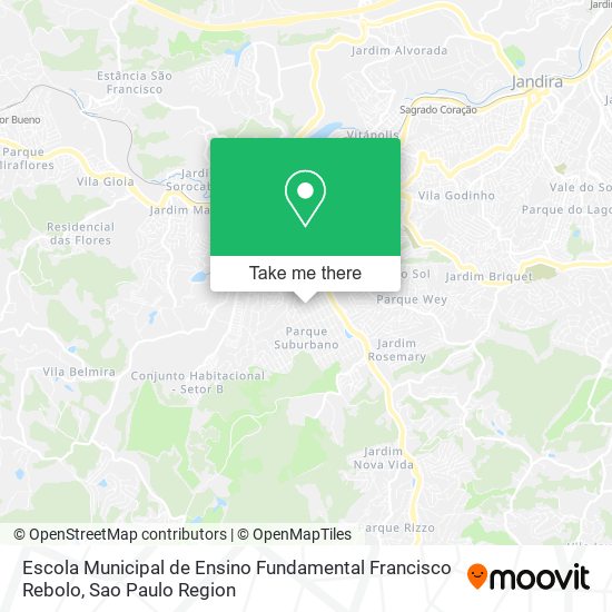 Escola Municipal de Ensino Fundamental Francisco Rebolo map