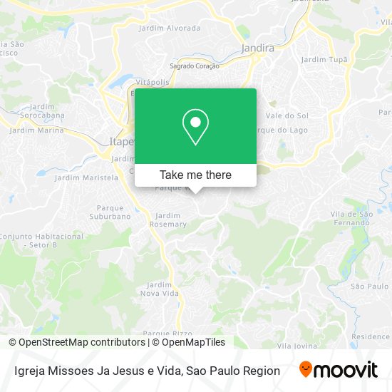 Igreja Missoes Ja Jesus e Vida map