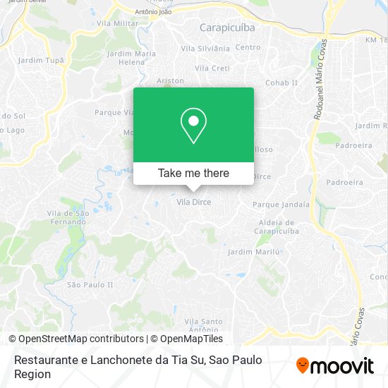 Restaurante e Lanchonete da Tia Su map
