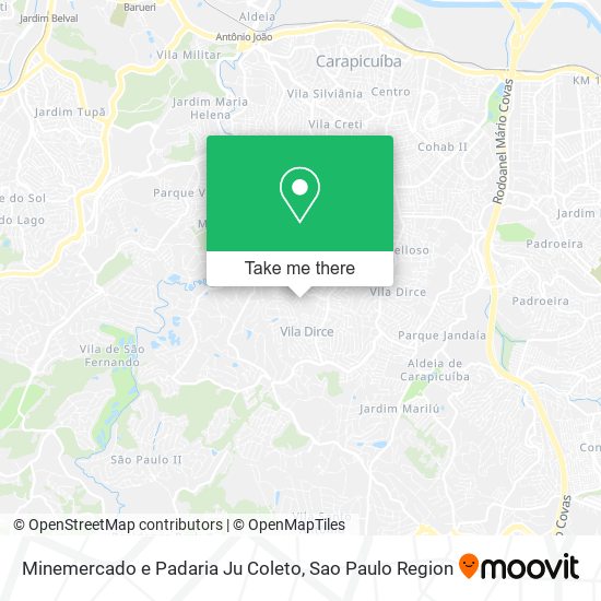Minemercado e Padaria Ju Coleto map