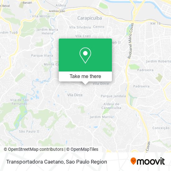 Transportadora Caetano map