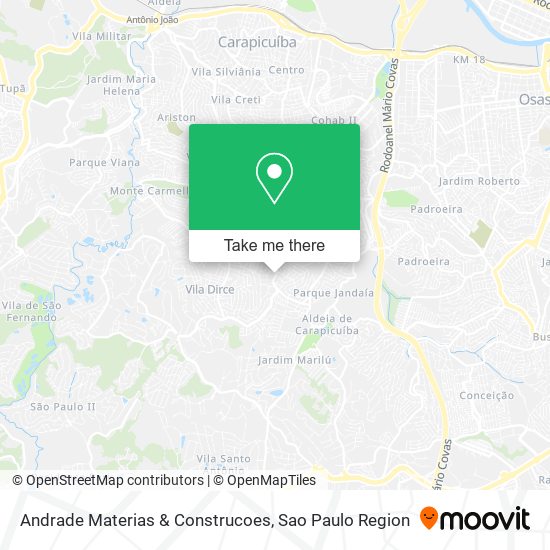 Andrade Materias & Construcoes map