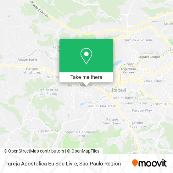 Mapa Igreja Apostólica Eu Sou Livre