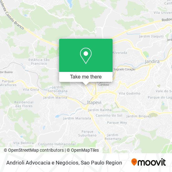 Mapa Andrioli Advocacia e Negócios