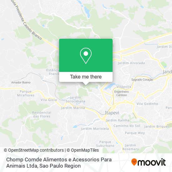 Chomp Comde Alimentos e Acessorios Para Animais Ltda map