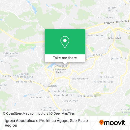 Igreja Apostólica e Profética Ágape map