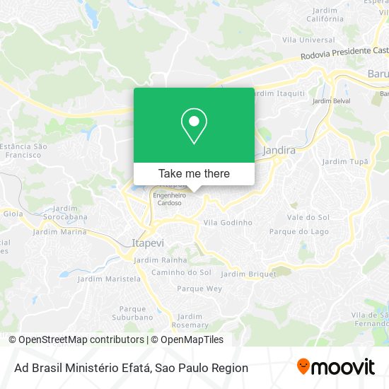 Ad Brasil Ministério Efatá map