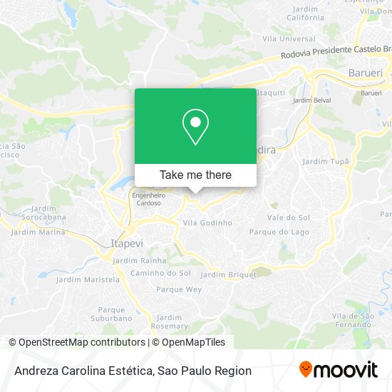 Andreza Carolina Estética map