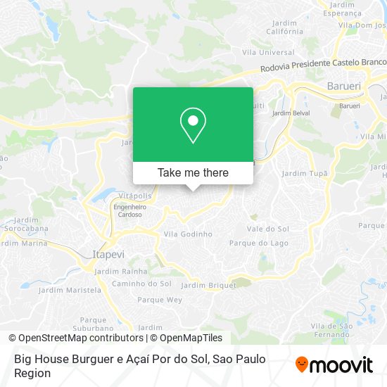 Big House Burguer e Açaí Por do Sol map
