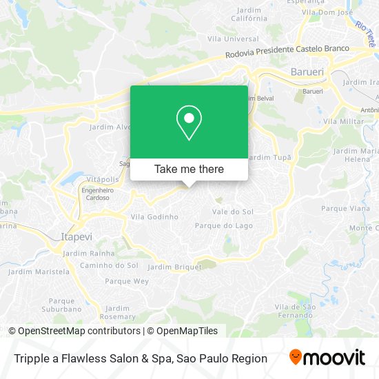Tripple a Flawless Salon & Spa map
