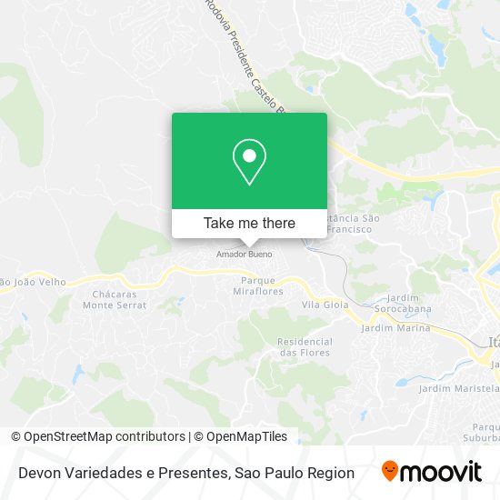 Devon Variedades e Presentes map