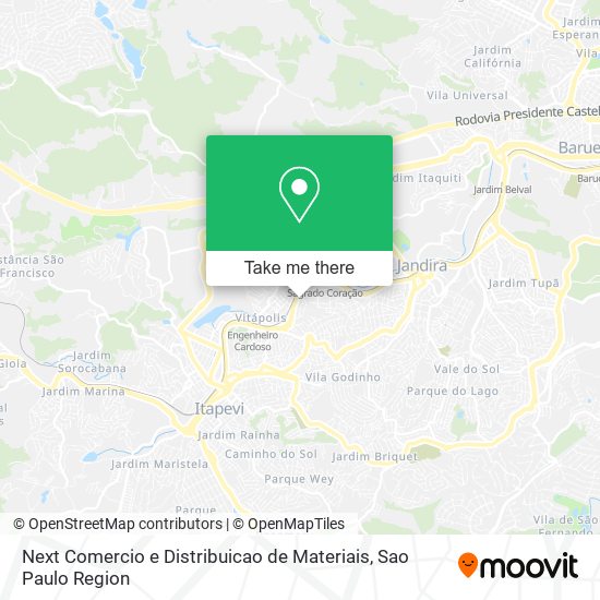 Next Comercio e Distribuicao de Materiais map
