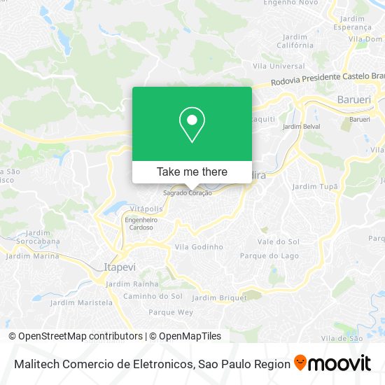 Malitech Comercio de Eletronicos map