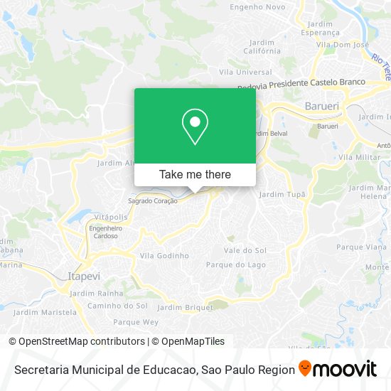 Mapa Secretaria Municipal de Educacao