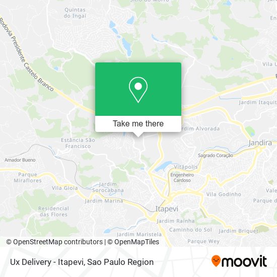 Ux Delivery - Itapevi map