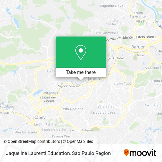 Jaqueline Laurenti Education map