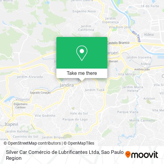 Silver Car Comércio de Lubrificantes Ltda map