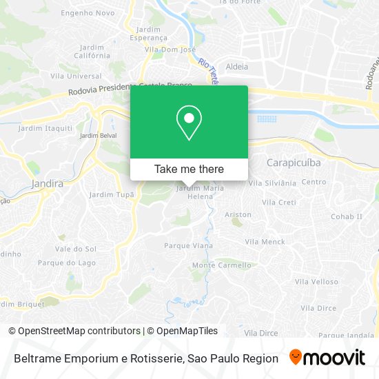 Beltrame Emporium e Rotisserie map