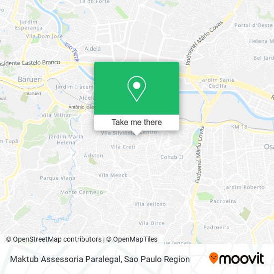 Mapa Maktub Assessoria Paralegal