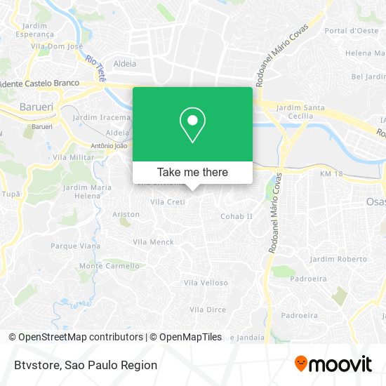 Btvstore map