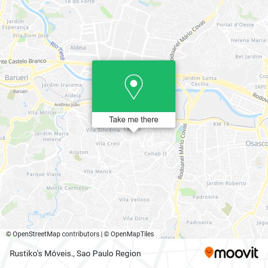 Rustiko's Móveis. map