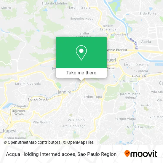 Acqua Holding Intermediacoes map