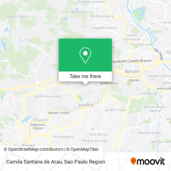 Camila Santana de Arau map