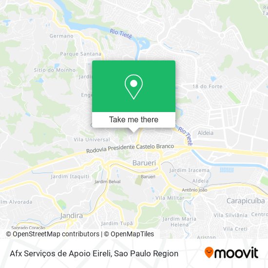 Afx Serviços de Apoio Eireli map