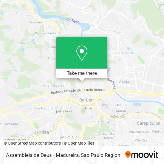 Assembleia de Deus - Madureira map