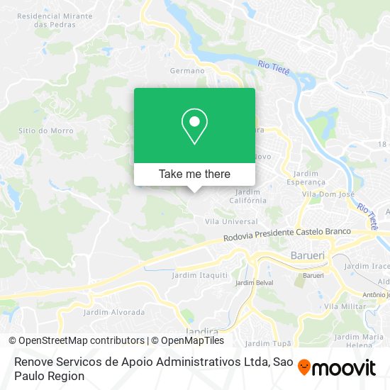 Renove Servicos de Apoio Administrativos Ltda map