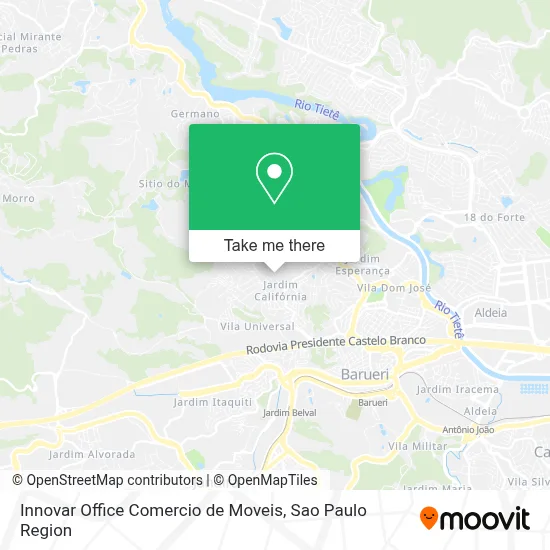 Innovar Office Comercio de Moveis map