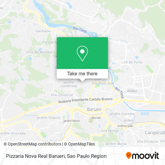 Pizzaria Nova Real Barueri map