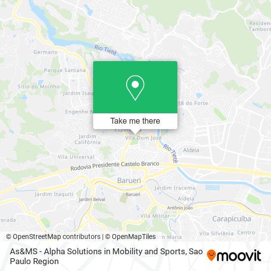 As&MS - Alpha Solutions in Mobility and Sports map