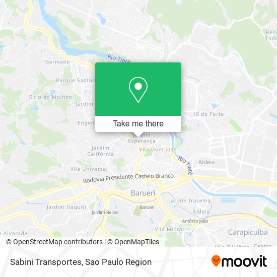 Sabini Transportes map