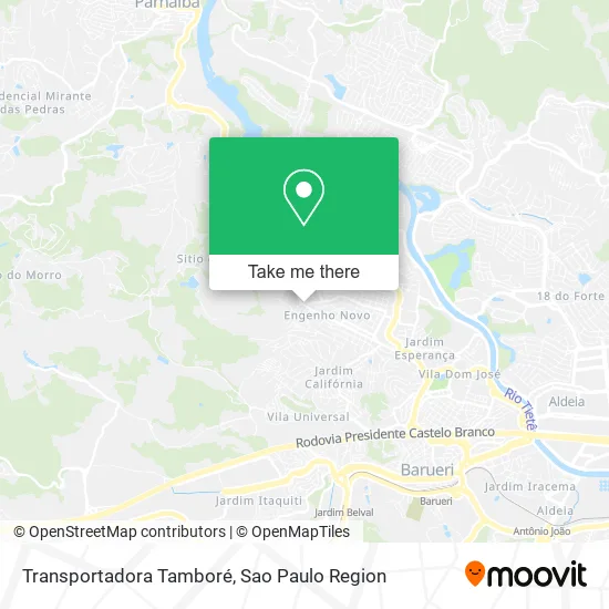 Transportadora Tamboré map