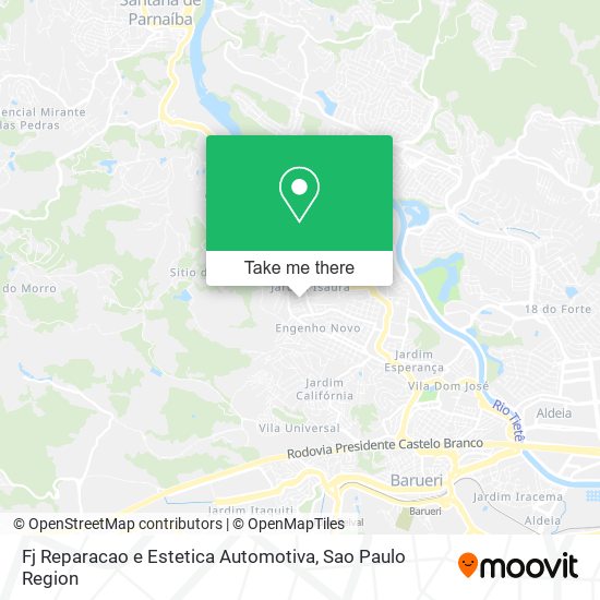 Mapa Fj Reparacao e Estetica Automotiva