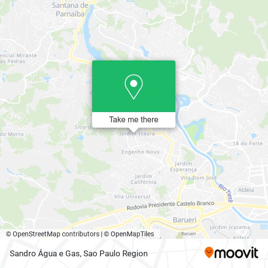 Sandro Água e Gas map