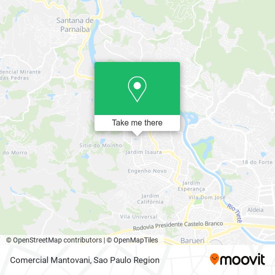 Comercial Mantovani map