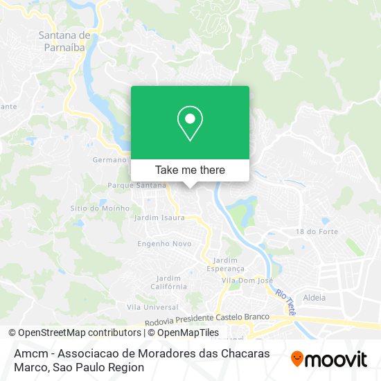 Amcm - Associacao de Moradores das Chacaras Marco map