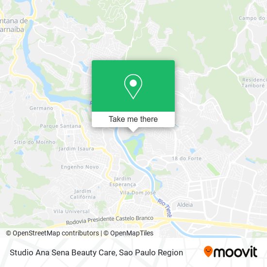 Studio Ana Sena Beauty Care map