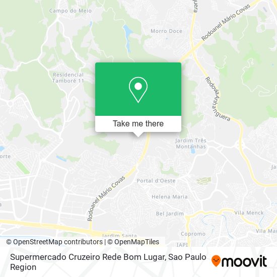 Supermercado Cruzeiro Rede Bom Lugar map