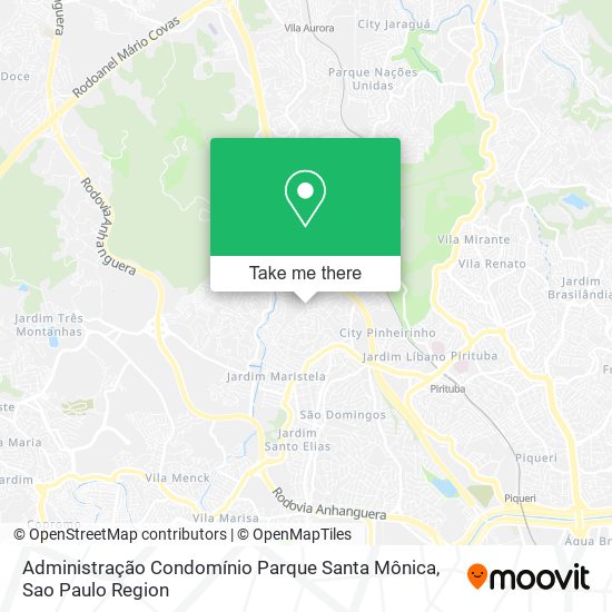 Administração Condomínio Parque Santa Mônica map