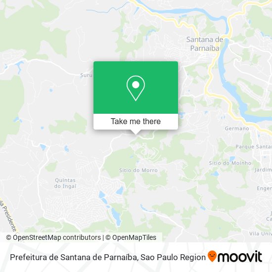 Mapa Prefeitura de Santana de Parnaíba