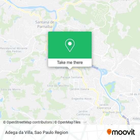 Mapa Adega da Villa