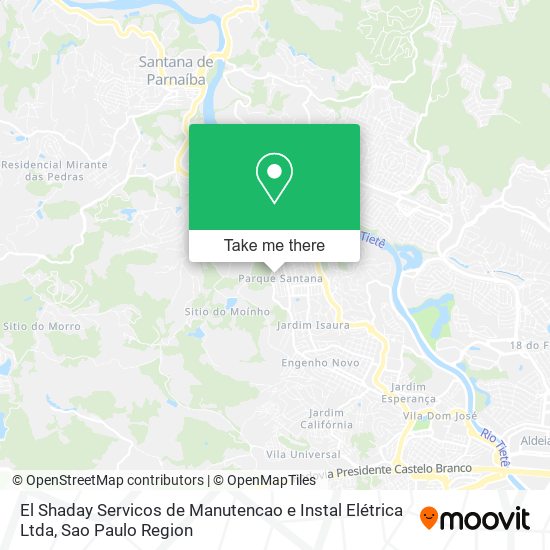 Mapa El Shaday Servicos de Manutencao e Instal Elétrica Ltda