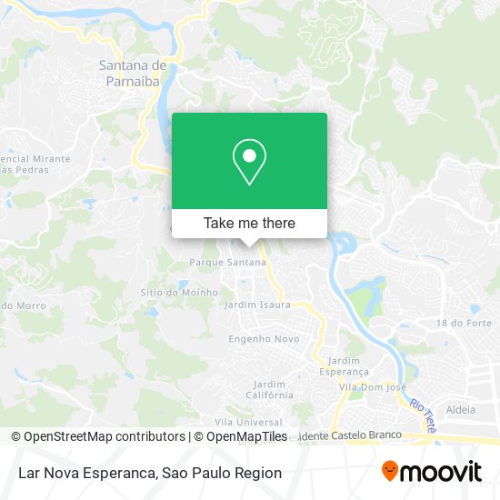 Lar Nova Esperanca map