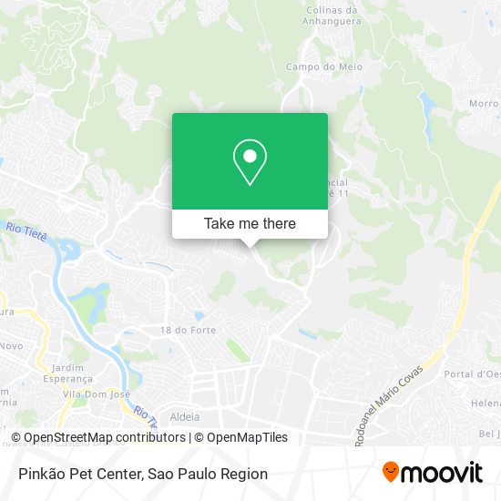 Pinkão Pet Center map