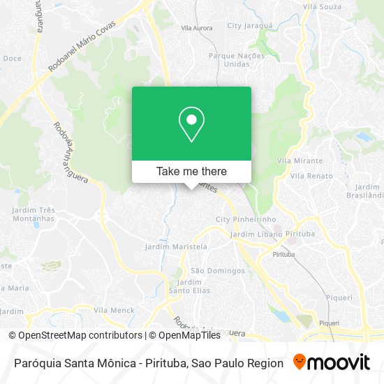 Paróquia Santa Mônica - Pirituba map