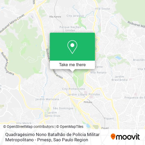 Quadragésimo Nono Batalhão de Polícia Militar Metropolitano - Pmesp map