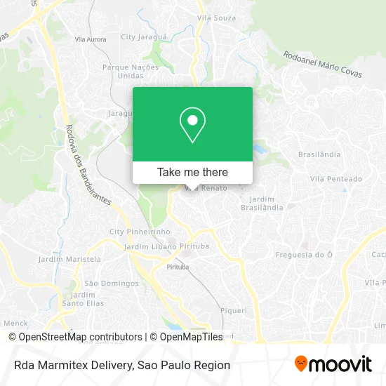 Rda Marmitex Delivery map